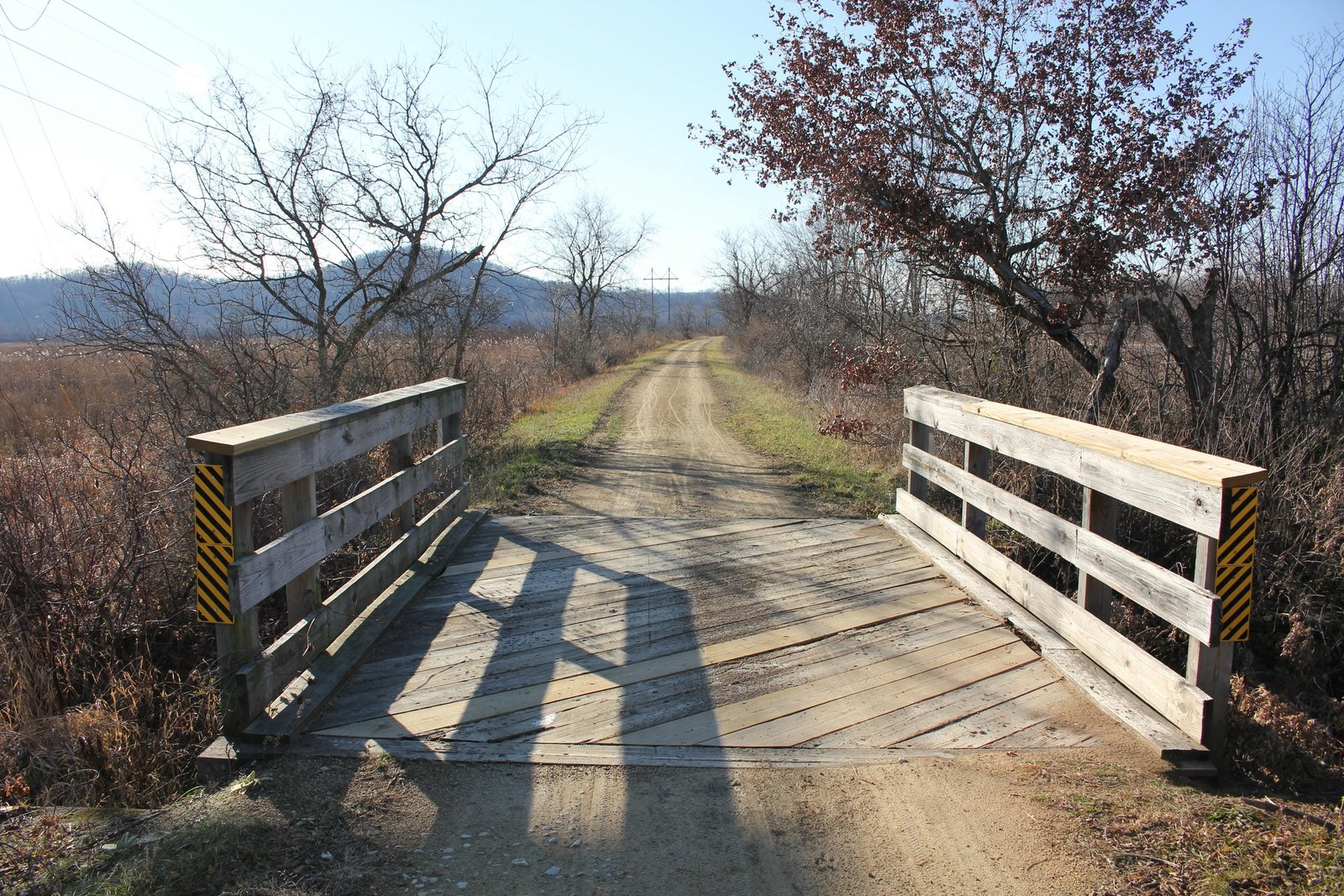Looking west